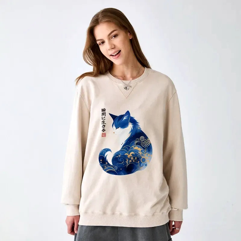 washed terry sweatshirt on sale