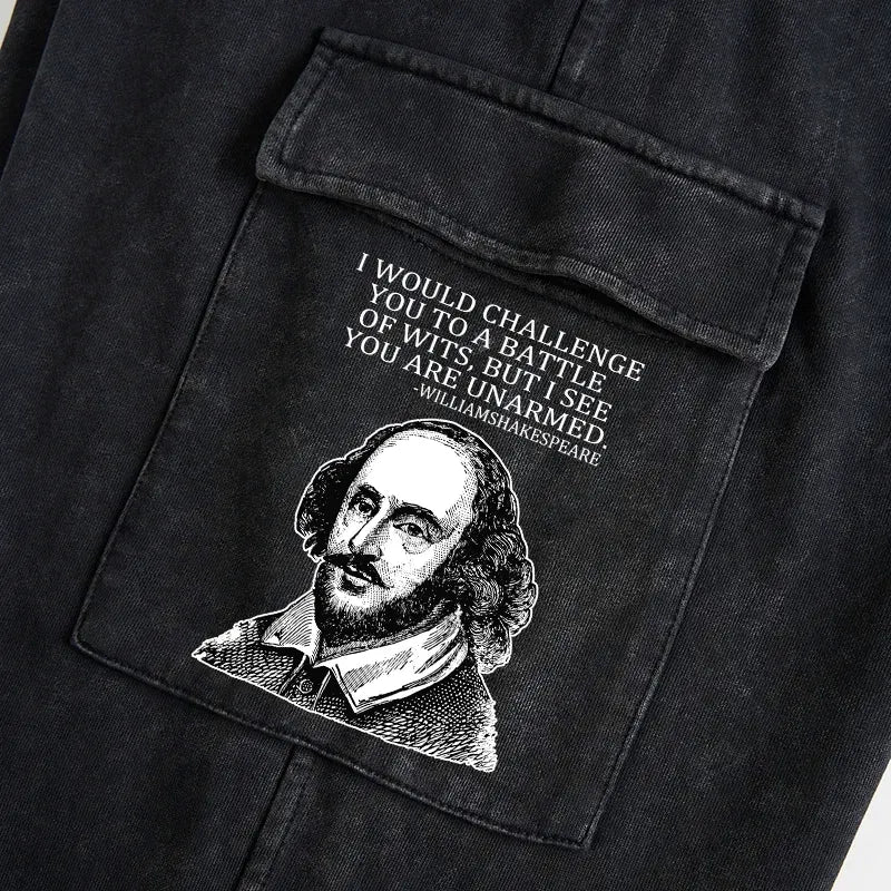 Kyoto-Lion Your Intelligence Is Inferior To Mine Washed Utility Sweatpants