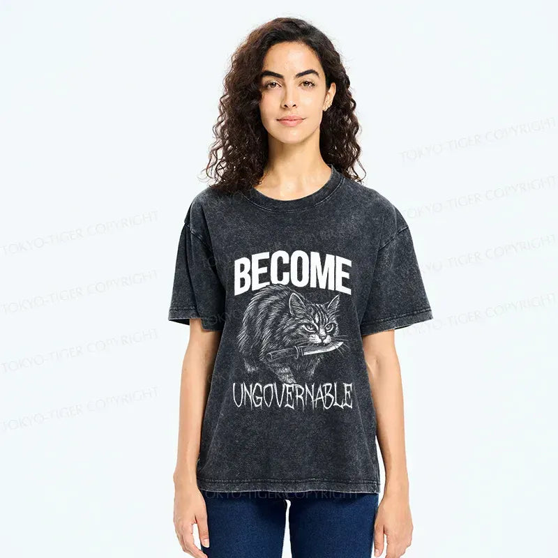 Uncontrolled Cat T-Shirt Trendy Gift