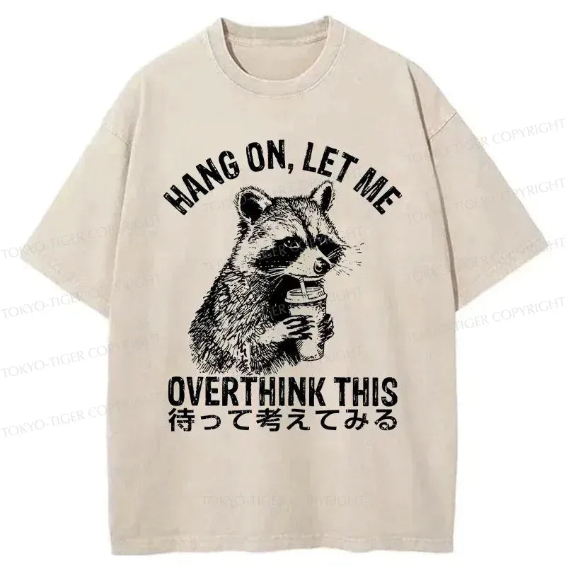 vintage streetwear raccoon tee for casual wear