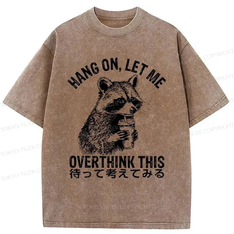 vintage streetwear raccoon tee for casual wear