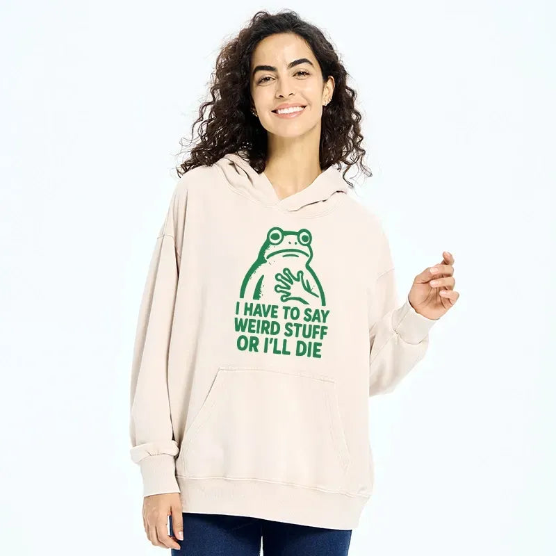 Japanese vintage frog hoodie for daily wear