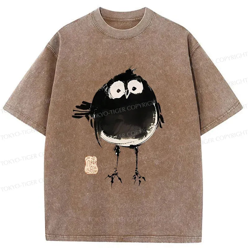 Kyoto-Lion Fat Little Bird Washed T-Shirt