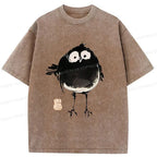 Kyoto-Lion Fat Little Bird Washed T-Shirt