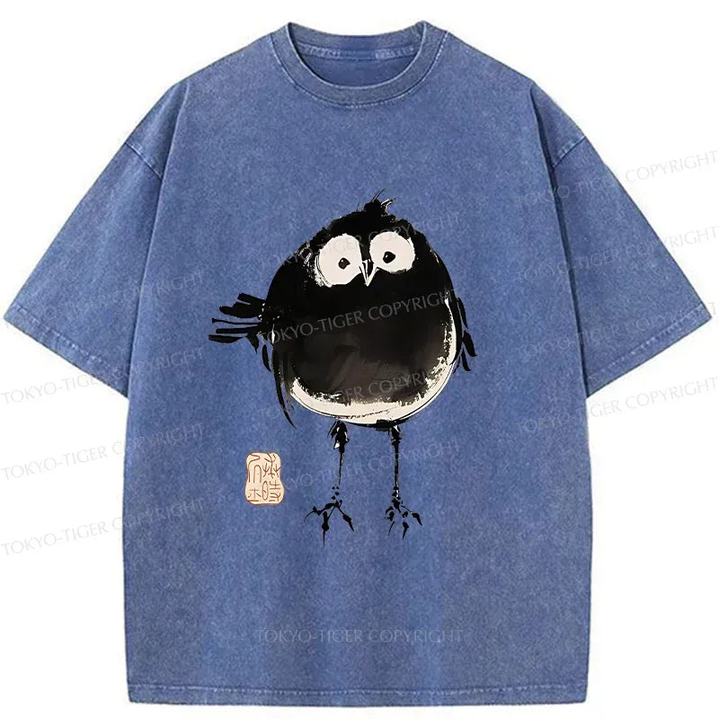 Kyoto-Lion Fat Little Bird Washed T-Shirt