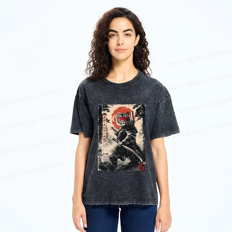 washed ukiyo-e t-shirt free shipping