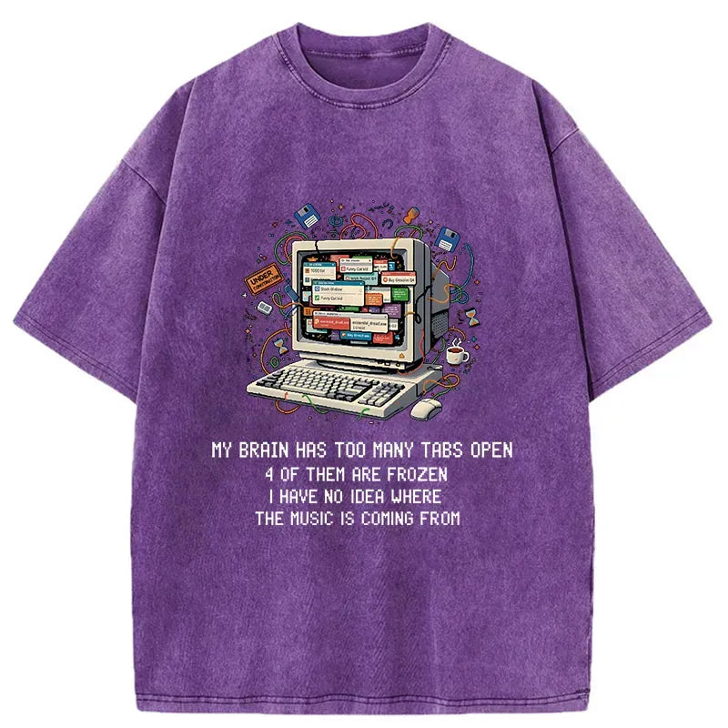 Japanese washed t-shirt for daily wear