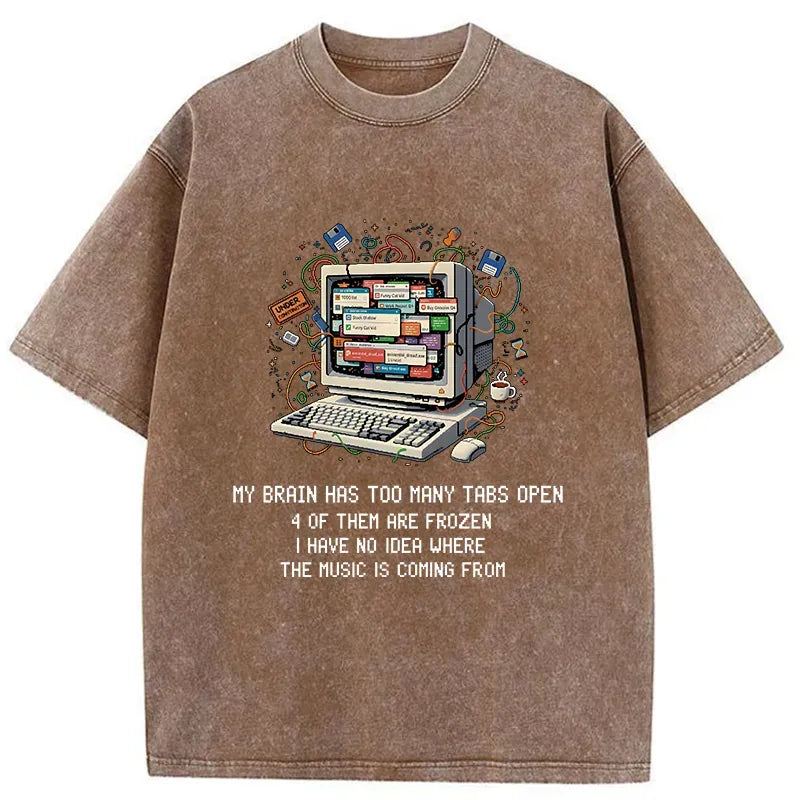 Japanese washed t-shirt for daily wear