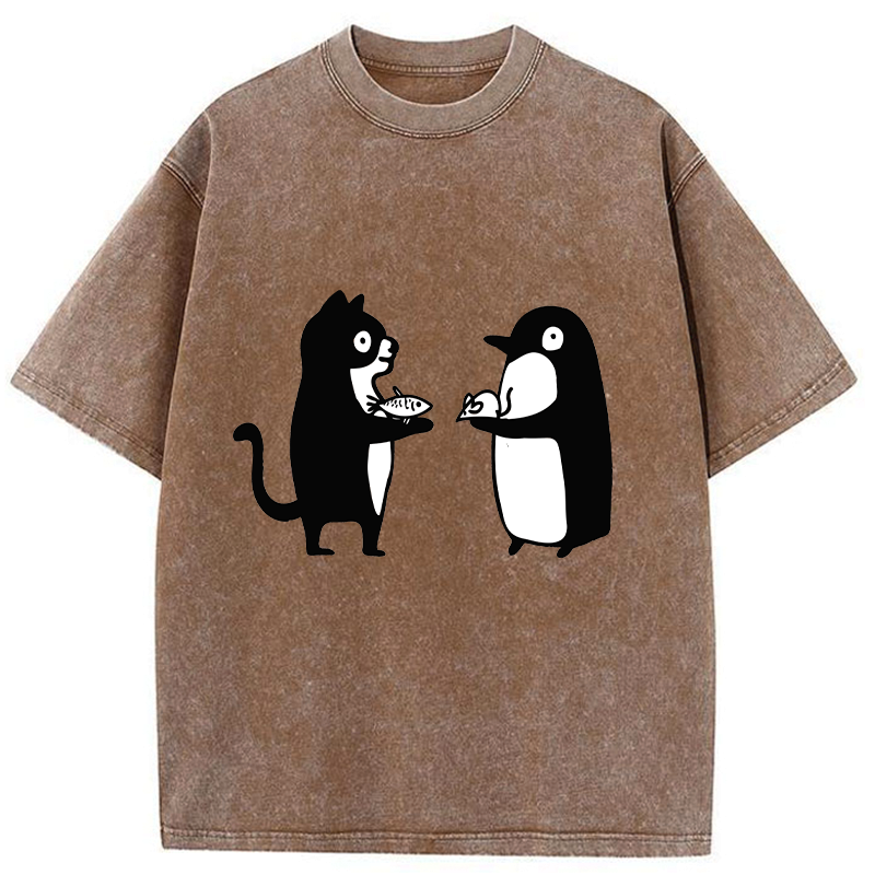 Kyoto Lion Unisex Cotton T-Shirt Gift for Him