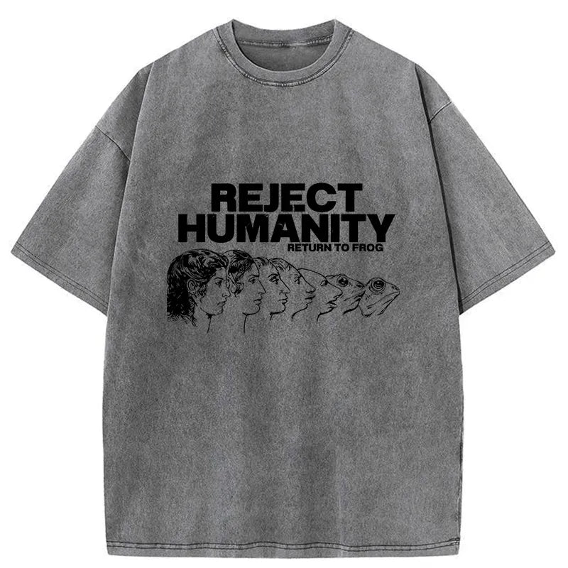 Kyoto-Lion Degenerated Into A Frog Washed T-Shirt