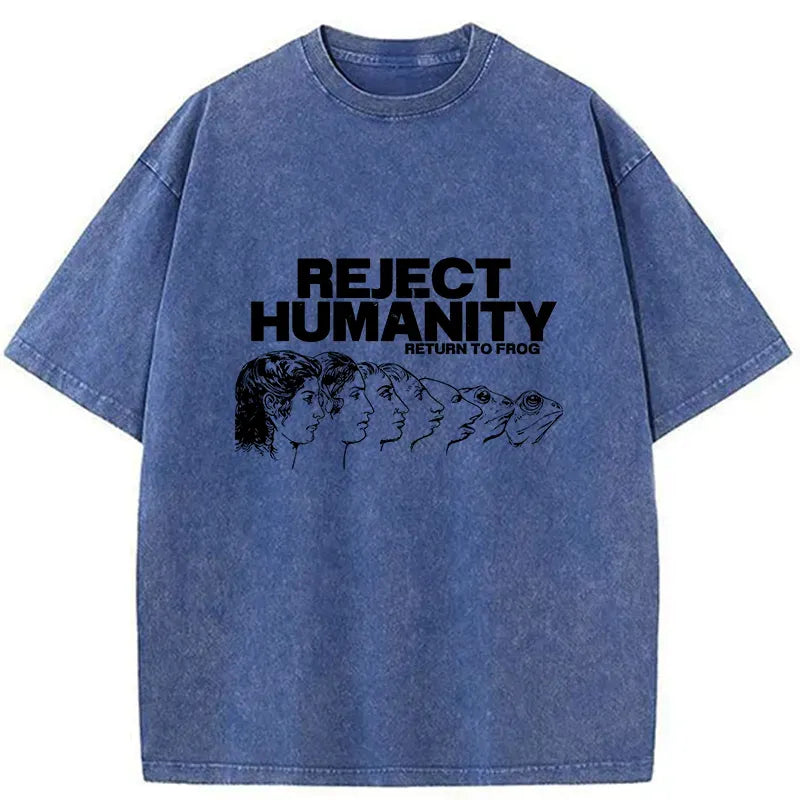 Kyoto-Lion Degenerated Into A Frog Washed T-Shirt