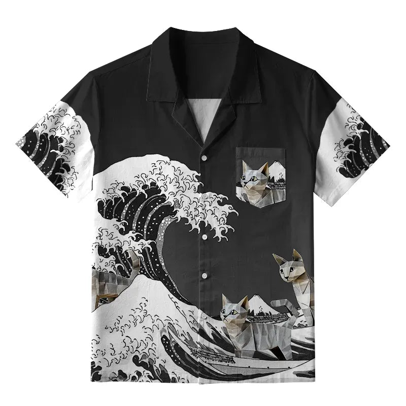 Retro Japanese Shirt for Daily Wear