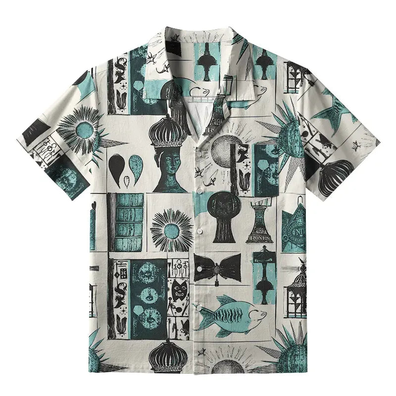 Mystical Ukiyo-e Shirt for Streetwear