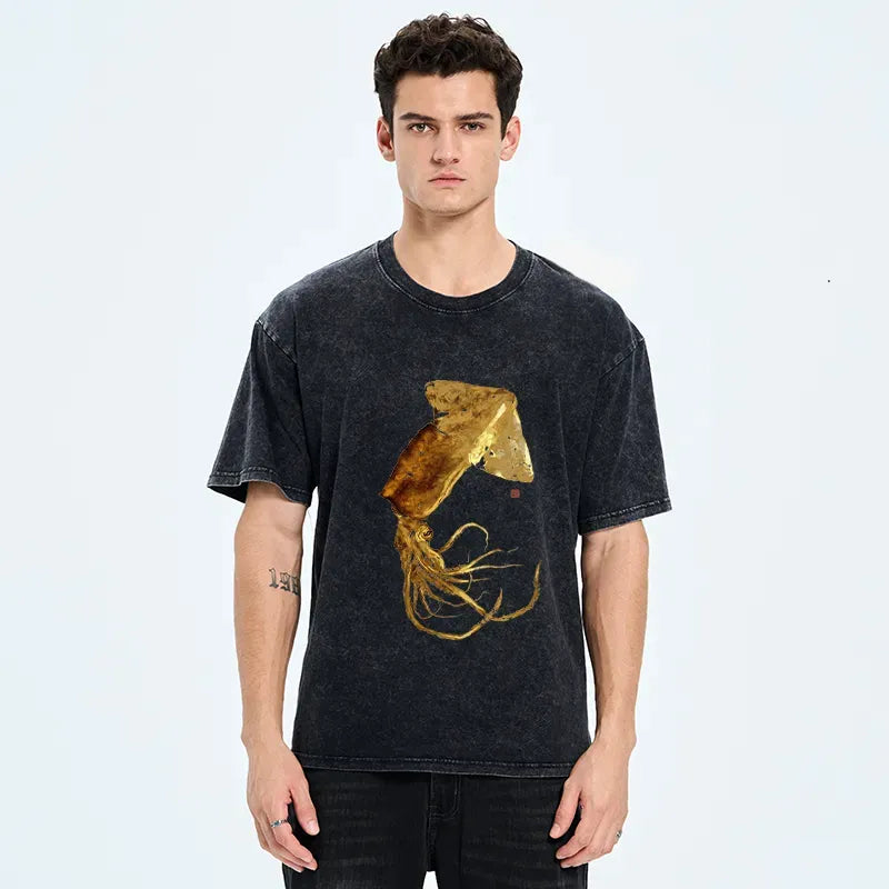 Kyoto-Lion Unisex Cotton T-Shirt Best Seller