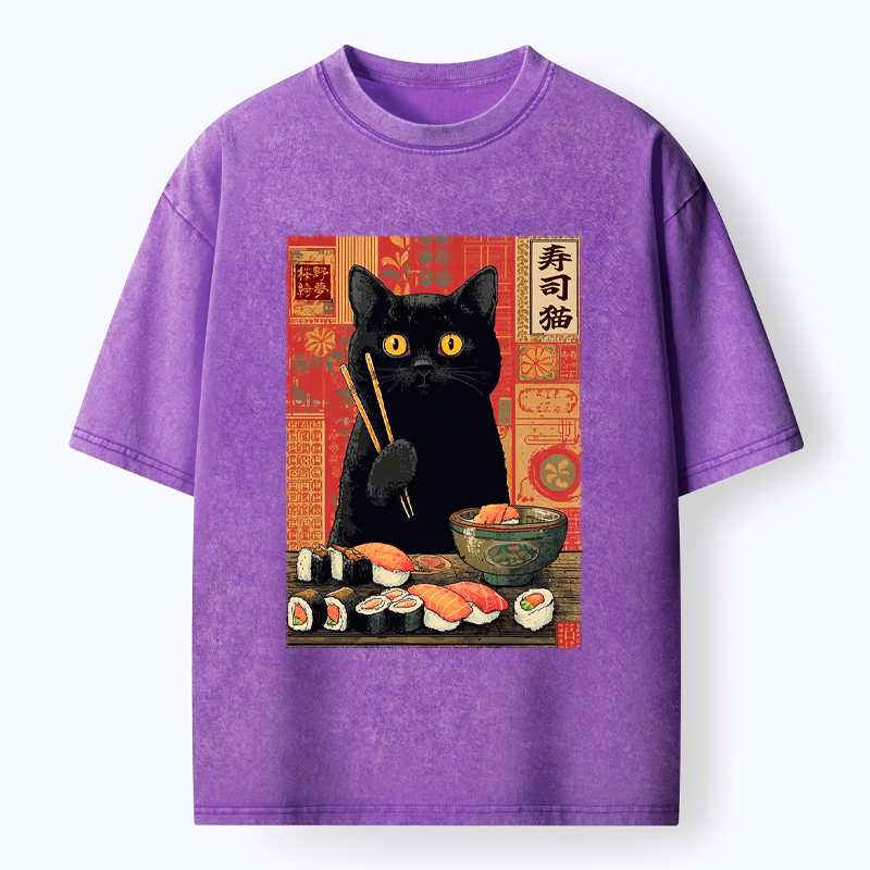 Kyoto Lion Neko T-Shirt Free Shipping