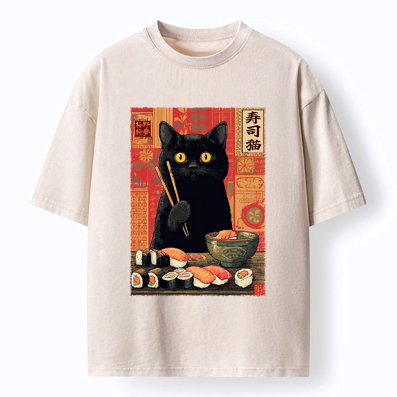 Kyoto Lion Neko T-Shirt Free Shipping