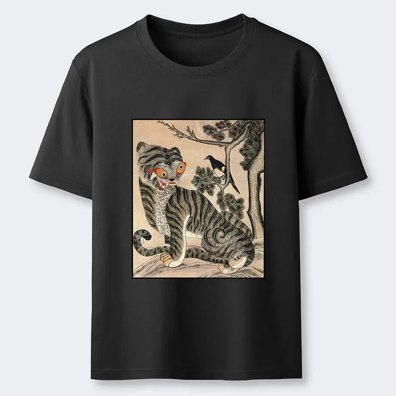 Kyoto-Lion Tiger And Magpie Classic T-Shirt