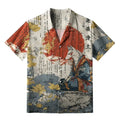 Kyoto-Lion Fox Fairy On Lotus Pure Land Aloha Hawaiian Shirt