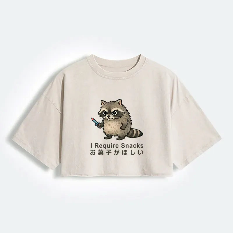 Funny Japanese Crop T-Shirt for Women