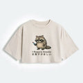 Funny Japanese Crop T-Shirt for Women