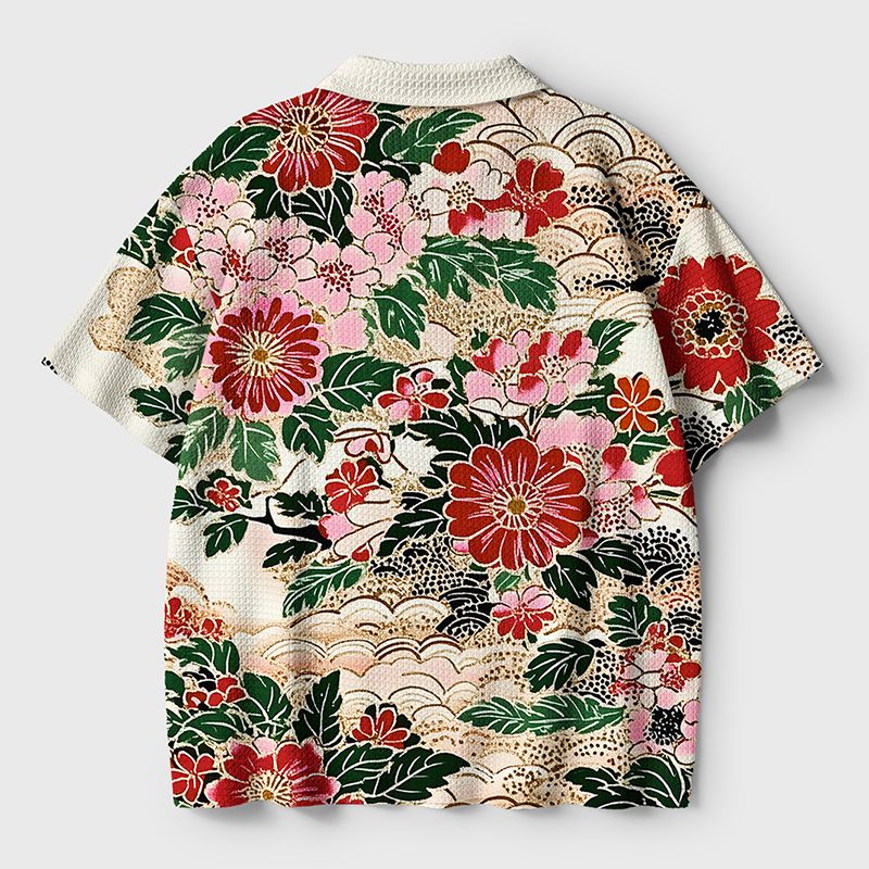 Trendy Japanese Polo Shirt for Streetwear