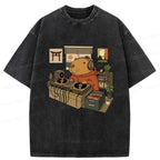 Japanese Vintage Capybara DJ Tee for Daily Wear