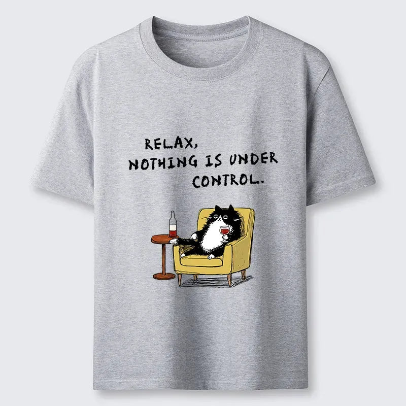 Funny Cat T-Shirt for Daily Wear