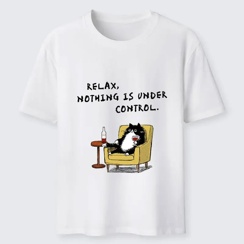 Funny Cat T-Shirt for Daily Wear