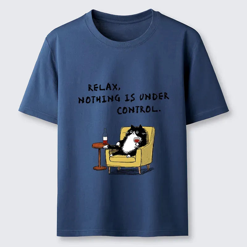 Kyoto-Lion Unavailable Cat: Nothing Is Under Control Classic T-Shirt