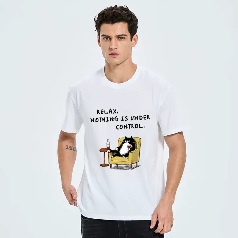 Kyoto-Lion Unavailable Cat: Nothing Is Under Control Classic T-Shirt
