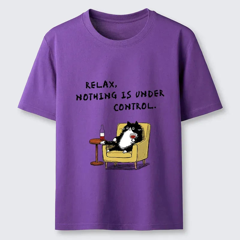 Kyoto-Lion Unavailable Cat: Nothing Is Under Control Classic T-Shirt