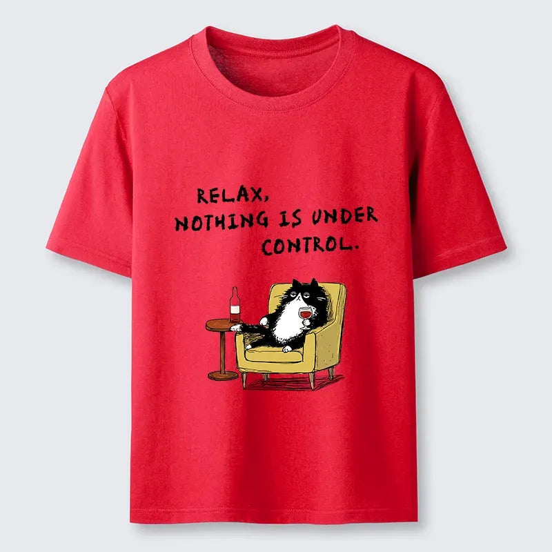 Funny Cat T-Shirt for Daily Wear