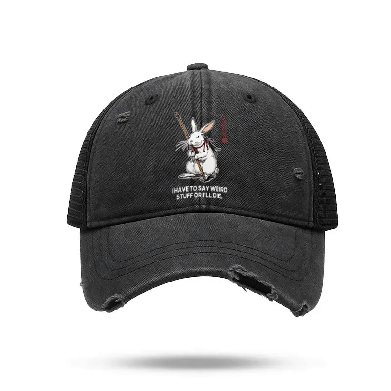 retro washed trucker cap for streetwear