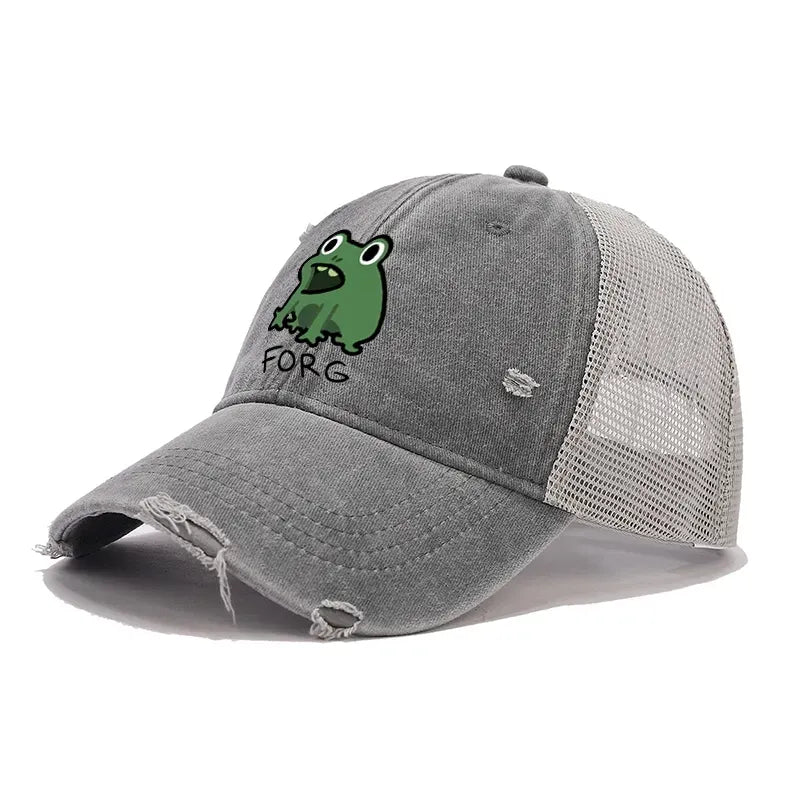 Kyoto-Lion Funny Forg Japan Trucker Cap