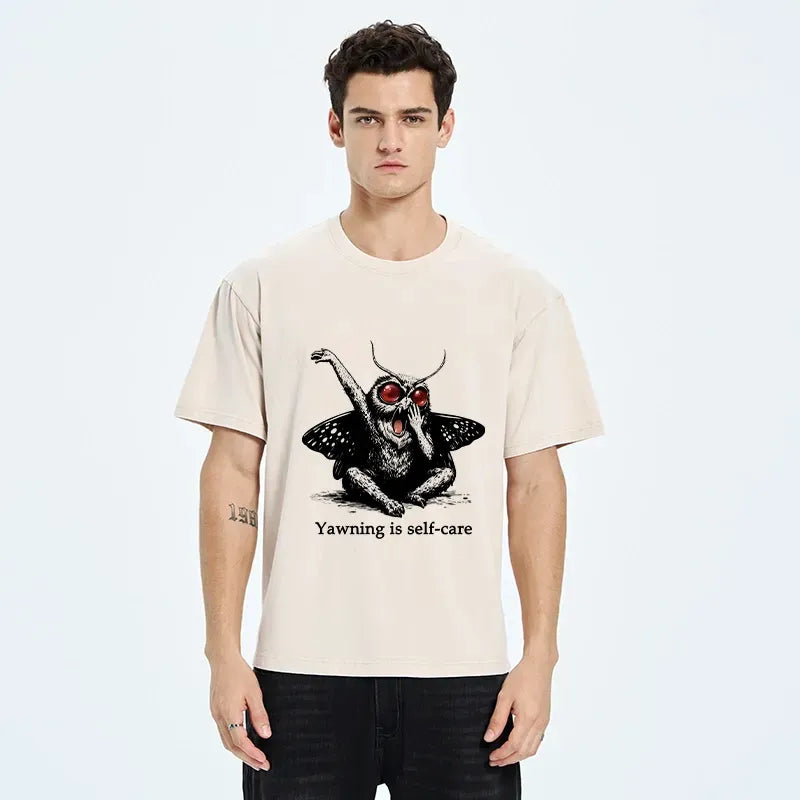 Kyoto Lion Yawning T-Shirt for Daily Wear