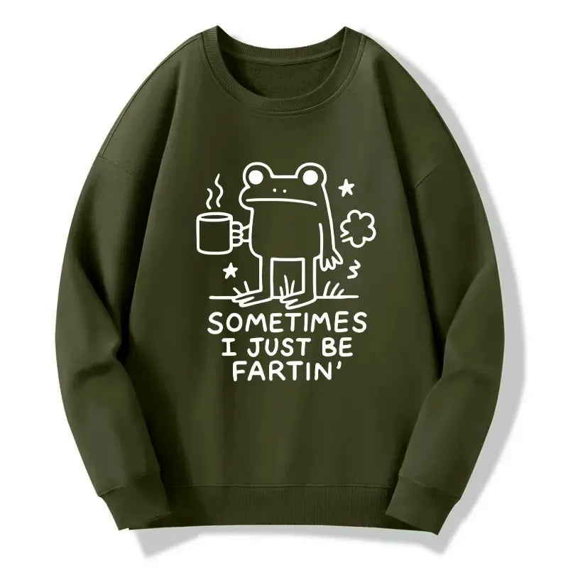 japanese vintage frog sweatshirt for men
