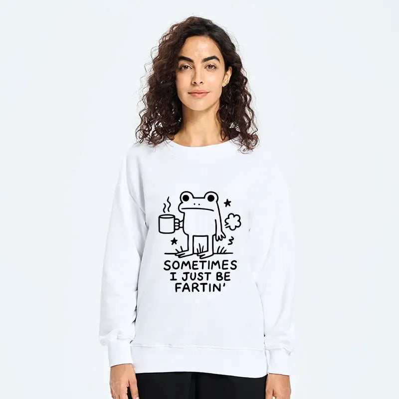 japanese vintage frog sweatshirt for men