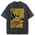 Kyoto-Lion Scary Japanese Monster Washed T-Shirt