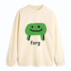 Kyoto-Lion Smiling Frog Classic Long Sleeve T-Shirt
