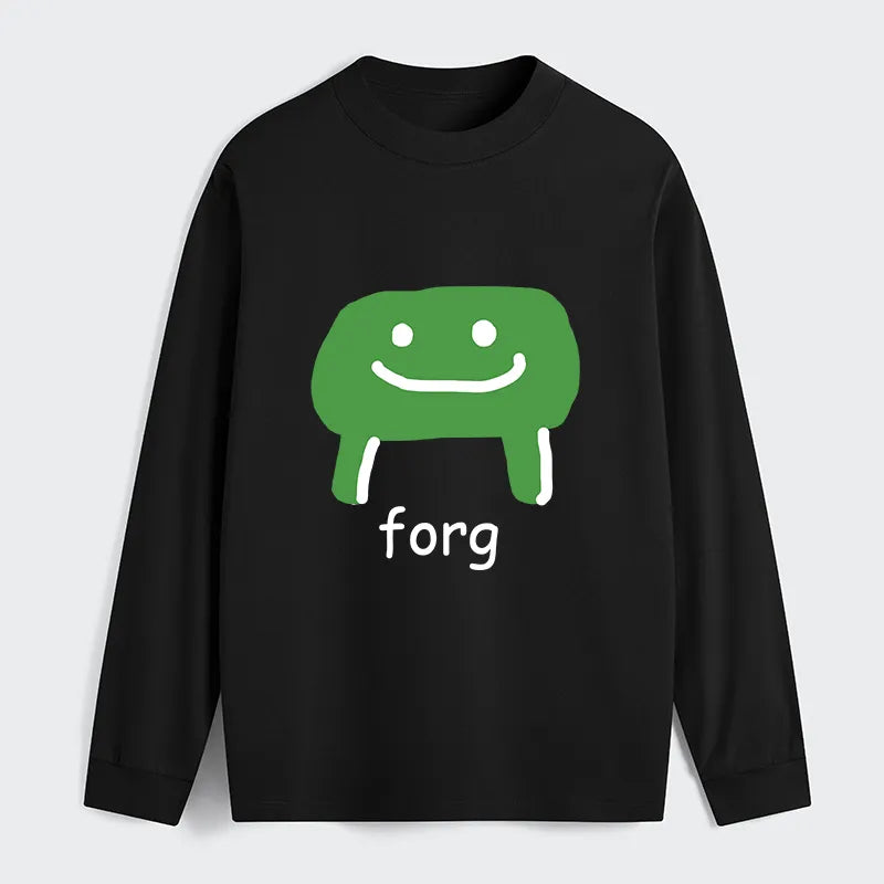 Kyoto-Lion Smiling Frog Classic Long Sleeve T-Shirt