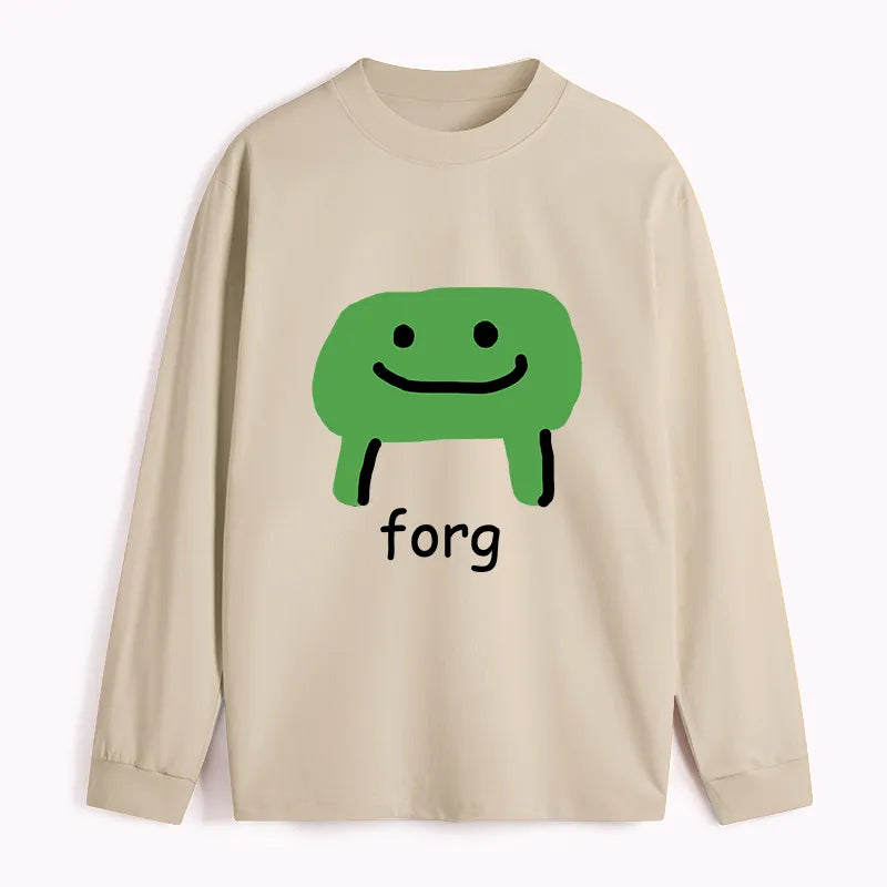 Kyoto-Lion Smiling Frog Classic Long Sleeve T-Shirt