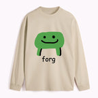 Kyoto-Lion Smiling Frog Classic Long Sleeve T-Shirt