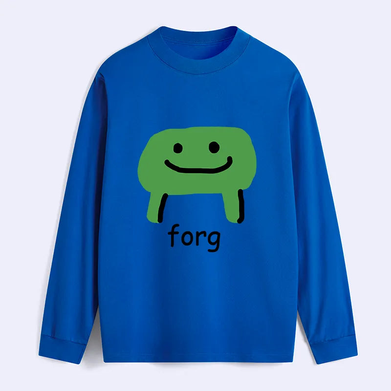 Kyoto-Lion Smiling Frog Classic Long Sleeve T-Shirt