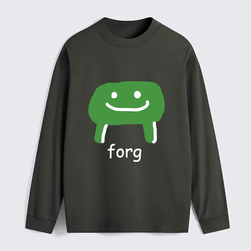 Kyoto-Lion Smiling Frog Classic Long Sleeve T-Shirt