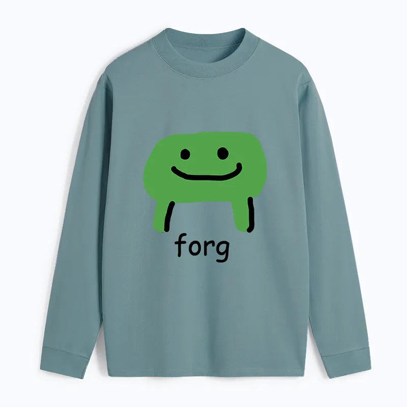 Kyoto-Lion Smiling Frog Classic Long Sleeve T-Shirt