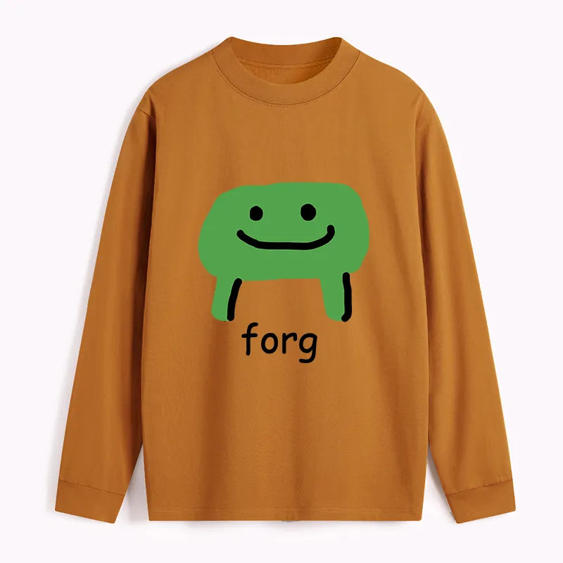 Kyoto-Lion Smiling Frog Classic Long Sleeve T-Shirt