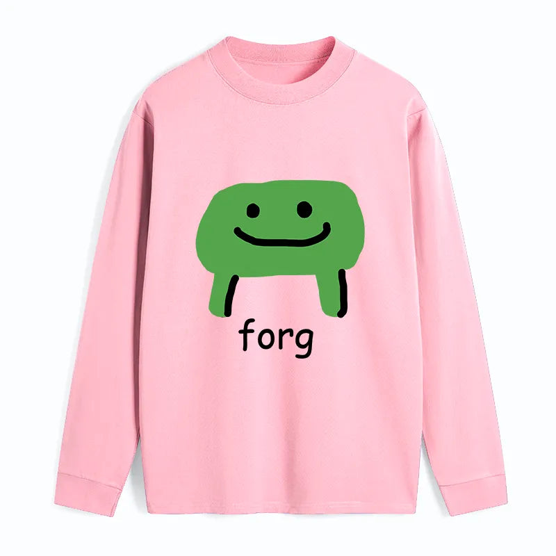 Kyoto-Lion Smiling Frog Classic Long Sleeve T-Shirt