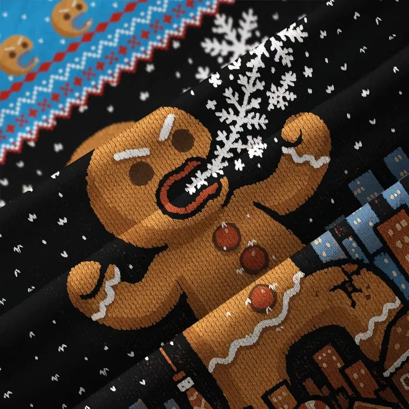 Kyoto Lion Gingerbread Monster Aloha Shirt