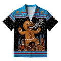 Kyoto Lion Gingerbread Monster Aloha Shirt