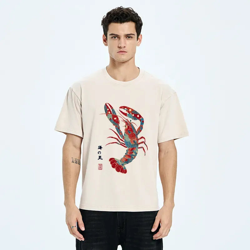 japanese vintage ukiyo-e t-shirt for men